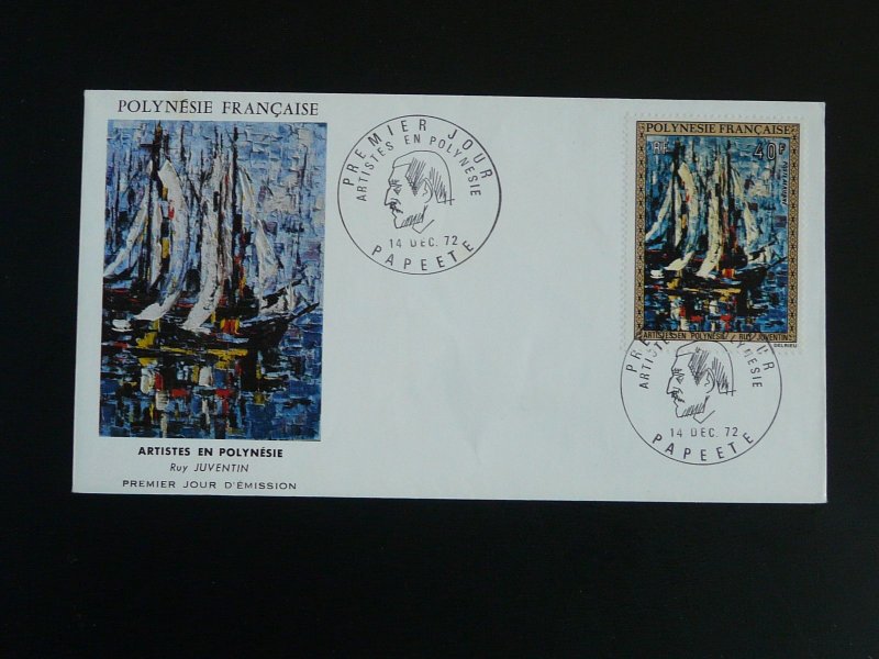 art paintings Ruy Juventin FDC French Polynesia 1972