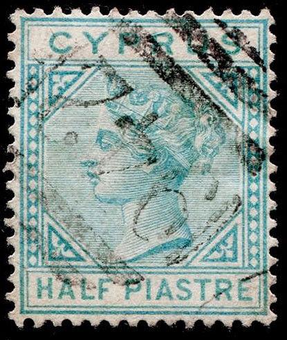 CYPRUS SG11, ½pi emerald-green, USED. Cat £45.