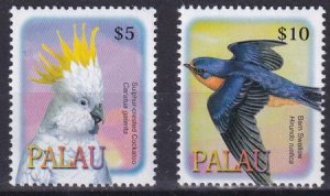 US 668-69 Trust Territories Palau NH VF $5-$10 Bird Definitive Set