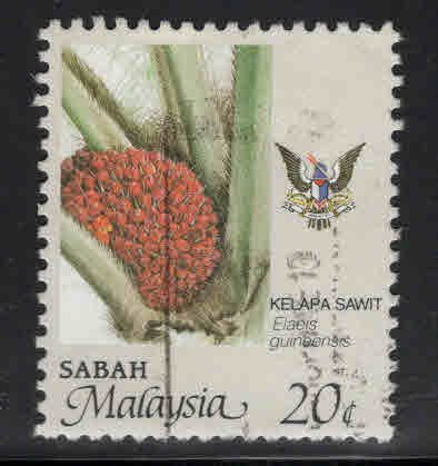 Malaysa Sabah  Scott 44 Used agriculture stamp