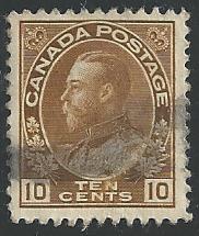 Canada #118, King George V, Used**-