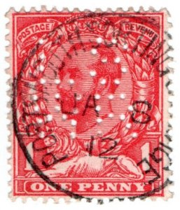 (I.B) George V Commercial Perfin : London & South Western Railway (Portsmouth)