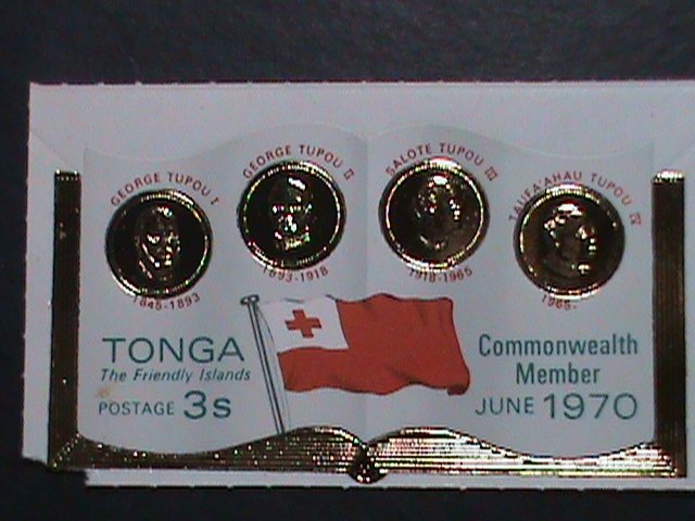 ​TONGA 1970-SC#243  GEORGE TUPOU I &II,SALOTE TUPOUII,TAUFA'AHAU TUPOU IV-
