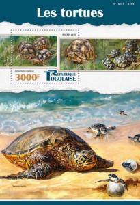 TOGO 2015 SHEET TURTLES REPTILES tg15522b