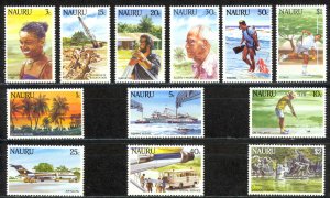 Nauru Sc# 285-296 MH 1984 Definitives