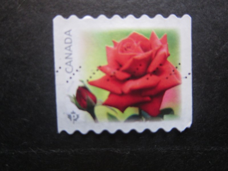 Canada #2729 coil Flowers Roses Nice stamps  {ca509}