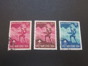 Vietnam 1959 Sc 125-27 FU