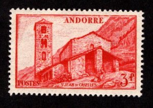 ANDORRA - FRENCH ADMINISTRATION SC# 115 FVF/MOG 1951