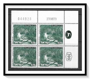 Israel Plate Block #464A Landscapes Issue Dated MNH