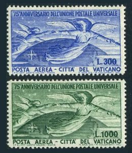 Vatican C18-C19,MNH.Michel 161-162. UPU-75,1949.Angels and Globe.