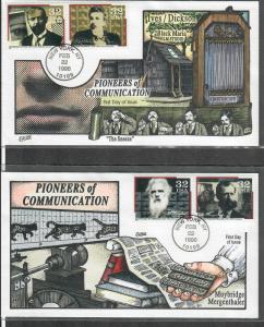 US Collins FDC SC#3061-3064 Pioneers Of Communication