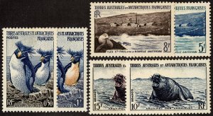 French Antartic FSAT Stamps # 2-7 MLH VF Scott Value $36.50