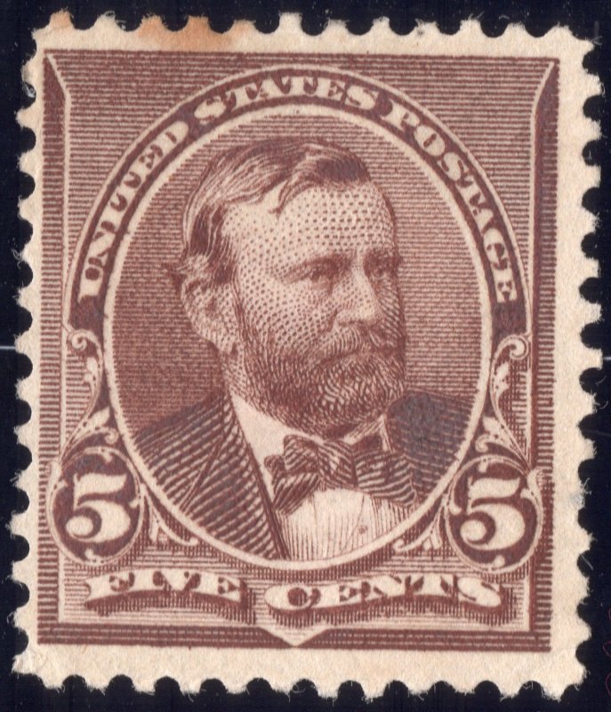 5 cent 1890 Unused chocolate brown Ulysses S Grant SC223