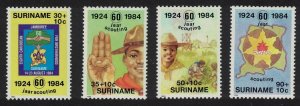 Suriname Scouting in Surinam 4v 1984 MNH SG#1193-1196