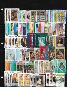 St Lucia Mint Stamp Lot - 75 different sets - Mint NH or LH