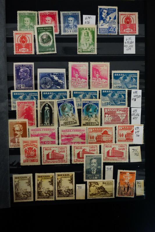 Brazil 1930s to 1990s Stamp Collection