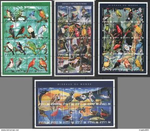 Mali Fauna Birds Oiseaux Du Monde !!! 4Sh ** Stamps Pk143