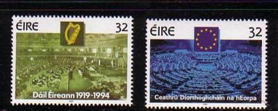 Ireland Sc 925-6 1994 Dail Parliament stamp set mint NH