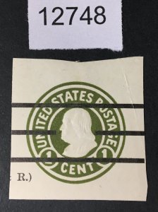 US STAMPS # U420 CUT SQUARES POSTAL STATIONERY USED CAT. $ LOT #12748