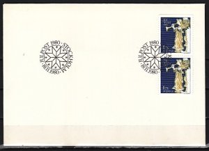 Sweden, Scott cat. 1339. Christmas, Musical Angel issue. First day cover. ^