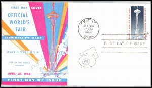 OAS-CNY 5547 FDC SCOTT 1196 – 1962 4c Seattle World's Fair