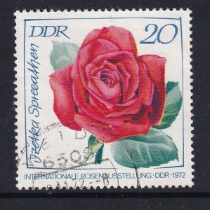 German Democratic Republic  #1381   used  1972  roses  20pf