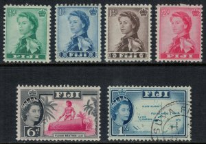 Fiji #163-6,8,71*/u  CV $9.50