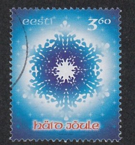 Estonia # 429, Christmas Snow Flake, Used
