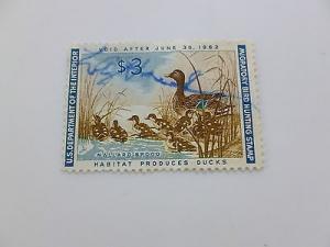 United States RW28, the 28th Duck Stamp from 1961 used