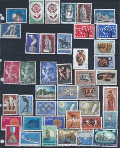 GREECE 54 MINT STAMPS SCV $36.40 STARTS @ 20% OF CAT VALUE!