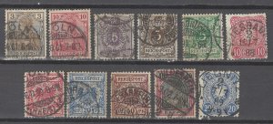 COLLECTION LOT # 4818 GERMANY 11 STAMPS 1880+