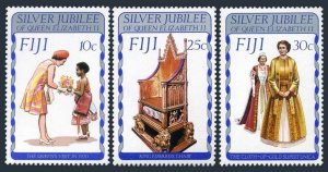 Fiji 371-373,MNH.Michel 358-360. Reign of QE II,25th Ann.1977.