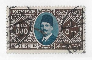 Egypt Sc #148 500 mills used VF