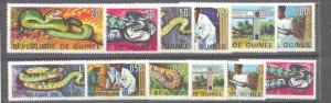 Guinea 465-74/C88-89 MNH Snakes SCV10.70