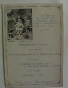 GERMANY BEER MENU PICTURE CARD KOHL CIRCA 1909