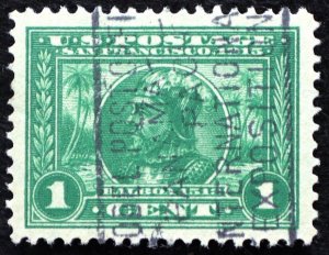 U.S. Used Stamp Scott #397 1c Pan-Pacific, Superb Jumbo. Expo Cancel. A Gem!