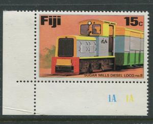 Fiji - Scott 362 - Locomotives - 1976 - MNH- Single 15c Stamp