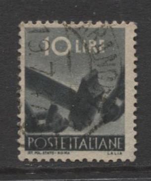 Italy - Scott 473 - Definitive -1945 -VFU - Single 10.l Stamp