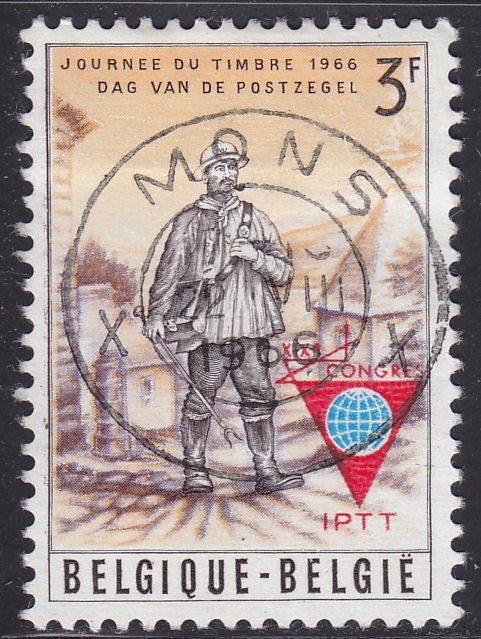 Belgium 673 Rural Mailman O/P 1966