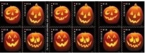 Jack-o-lanterns  forever stamps  5 sheets of 100 pcs