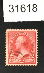 US STAMPS # 220c USED 2 CAPS $35 LOT #31618