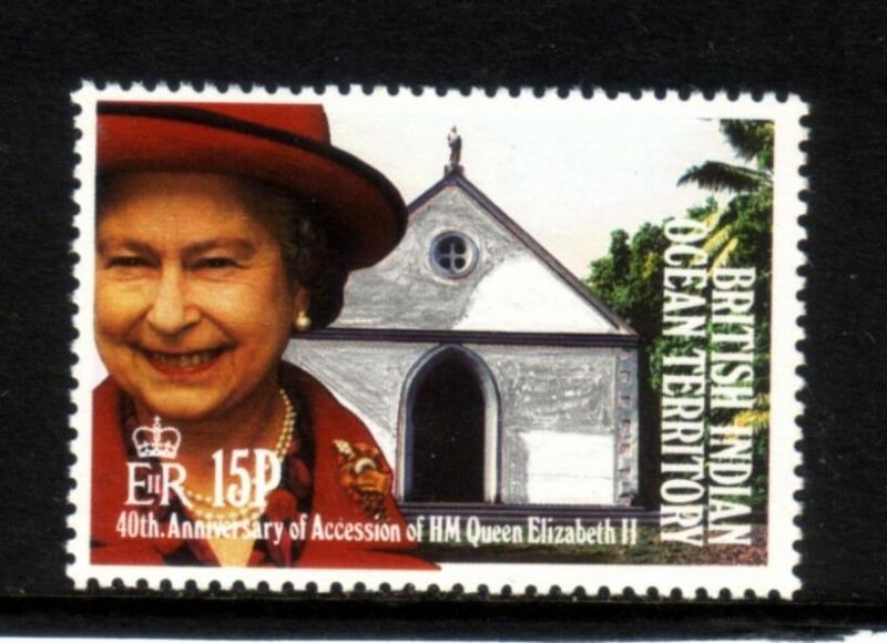 British Indian Ocean Territory 1992 15p Elizabeth II 40th Anniversary MNH SG119