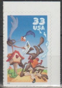 3392a, Single(UR). Wile E. Coyote & Road Runner MNH, .33 cent.