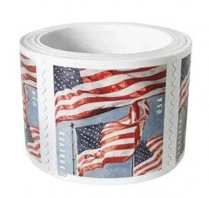 For wholesale offers please contact 2022Flag Forever Stamps 10Roll of 1000pcs