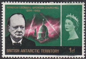 British Antarctica 17 Churchill Memorial 1966