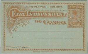 74639 - Independent Congo - POSTAL HISTORY - Stationery Card H&G # 17-