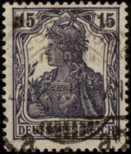 Germany 1917 Germania Mi101c USED Expertized Infla Berlin 104084