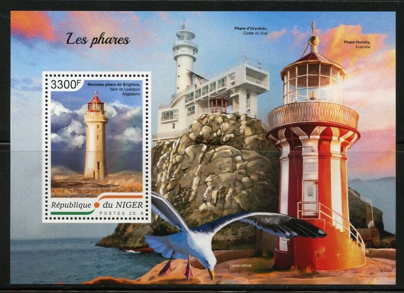 NIGER  2018 LIGHTHOUSES  SOUVENIR SHEET  MINT NEVER HINGED