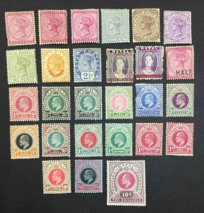 MOMEN: NATAL SG #99/168 1882-1909 MINT OG H £350 LOT #64524