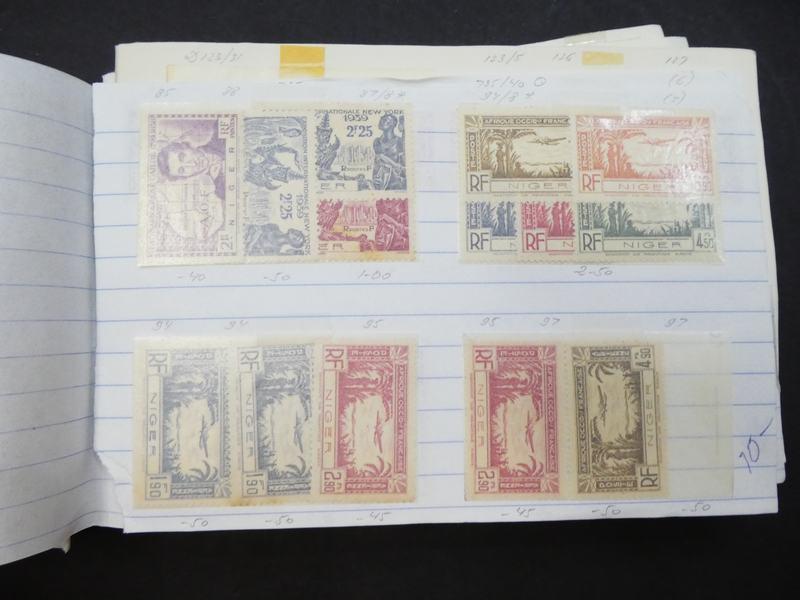 EDW1949SELL : NIGER Nice Mint & Used collection on Old Time album pages Cat $701